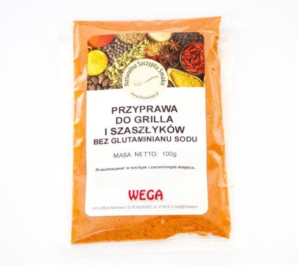 Przyprawa do grilla i szaszłyków bez glutaminianu sodu