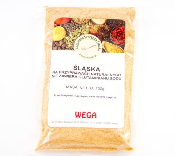 Śląska na przyprawach naturalnych.Nie zawiera glutaminianu sodu